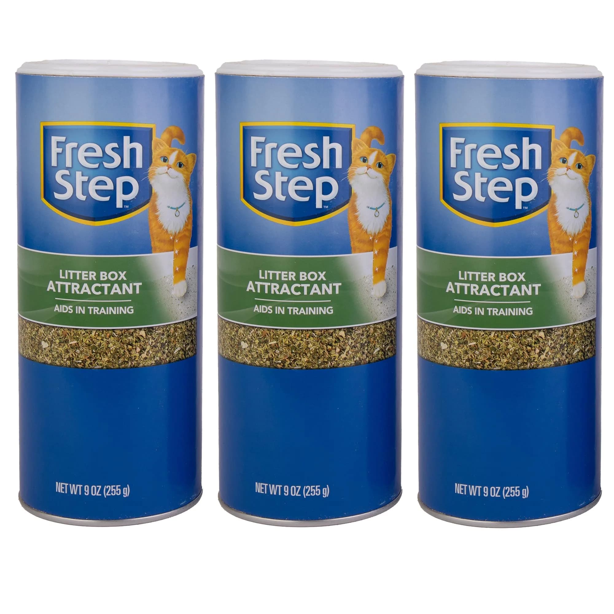Fresh Step Cat Litter Box Training Attractant Powder 9 Oz (255g) | Herbal Scent for Kittens & Cats — 9 Ounce