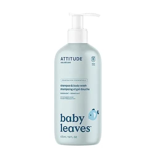 ATTITUDE 2-in-1 Baby Shampoo and Body Wash, EWG Verified, 473ml (16 Fl Oz) | Gentle Tear-Free Formula thumbnail 1