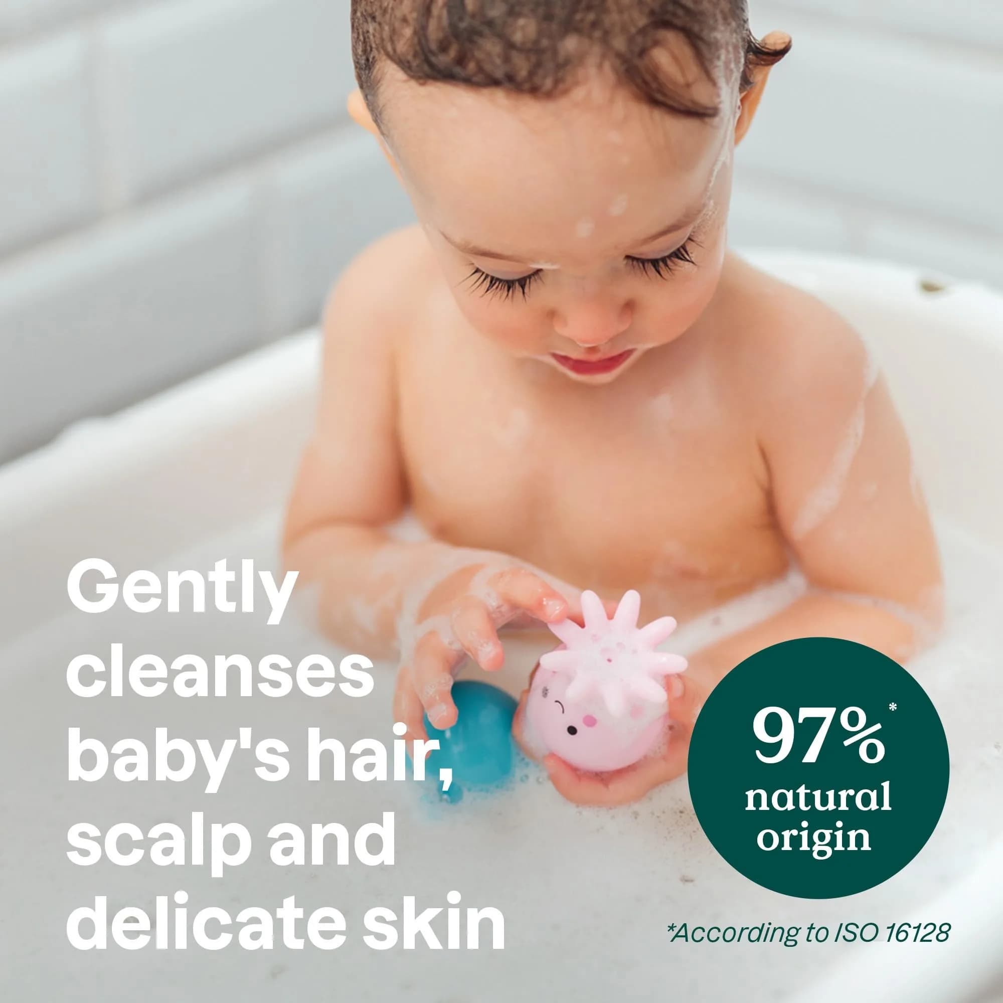 ATTITUDE 2-in-1 Baby Shampoo and Body Wash, EWG Verified, 473ml (16 Fl Oz) | Gentle Tear-Free Formula - view 3