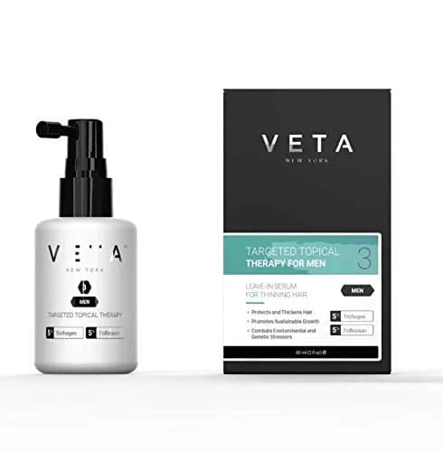 Veta Men's Targeted Topical Therapy Hair Regrowth Treatment 60ml (2.04 Fl Oz) | Stimulates Scalp Health thumbnail 1
