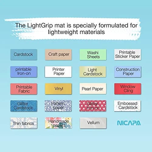 NICAPA Light-Grip Cutting Mat 12x12 inch (3-Pack) | Self-Healing Vinyl Craft Mat for Silhouette Cameo thumbnail 3