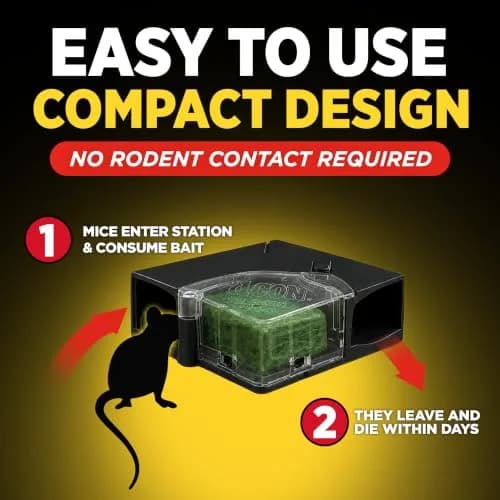 d-Con Mouse Poison Bait Station Refills, Corner Fit, 10 Count | Safer, Weather-Resistant Mouse Bait for Indoors & Outdoors thumbnail 5