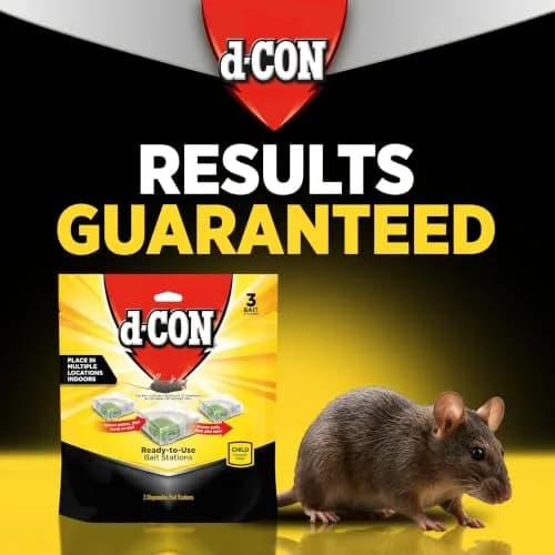 d-Con Mouse Poison Bait Station Refills, Corner Fit, 10 Count | Safer, Weather-Resistant Mouse Bait for Indoors & Outdoors thumbnail 2