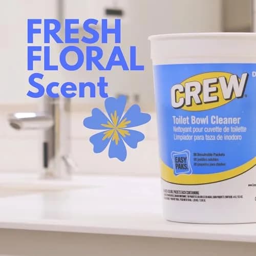 CREW Toilet Bowl Cleaner Easy Paks 90-Count | Foam & Dissolve for Sparkling Clean, Fresh Floral Scent thumbnail 4