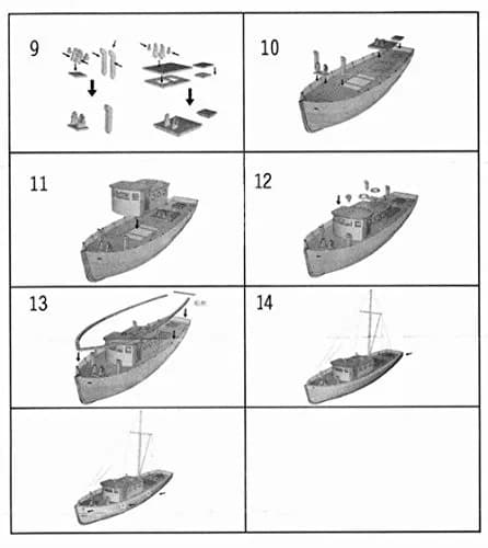 HAPYLY Scale DIY Hobby Wooden Ship Model Kit 1:130 (38cm x 13cm x 27cm) | Classic Sailing Boat Assembly for Adults thumbnail 9