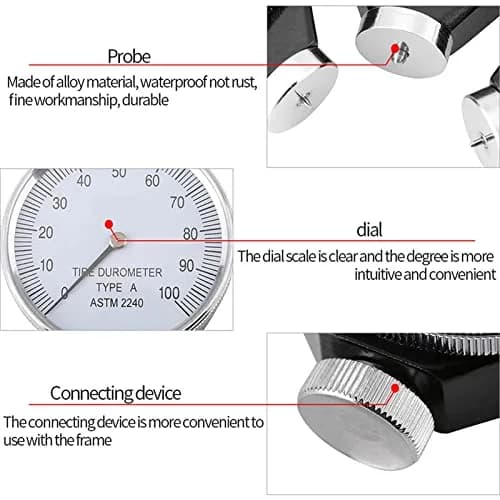 Hilitand Rubber Durometer Tester, Shore Type D | Accurate Hardness Measurement for Rubber & Plastics thumbnail 4