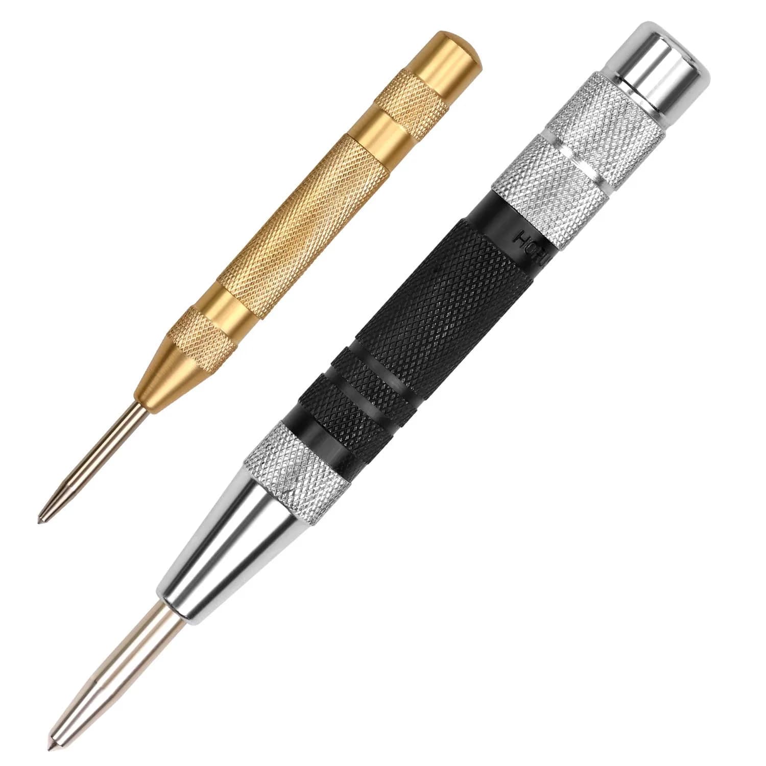 HORUSDY Automatic Centre Hole Punch 2-Pack, Adjustable Impact, Metal Body | For Accurate Marking - main product image