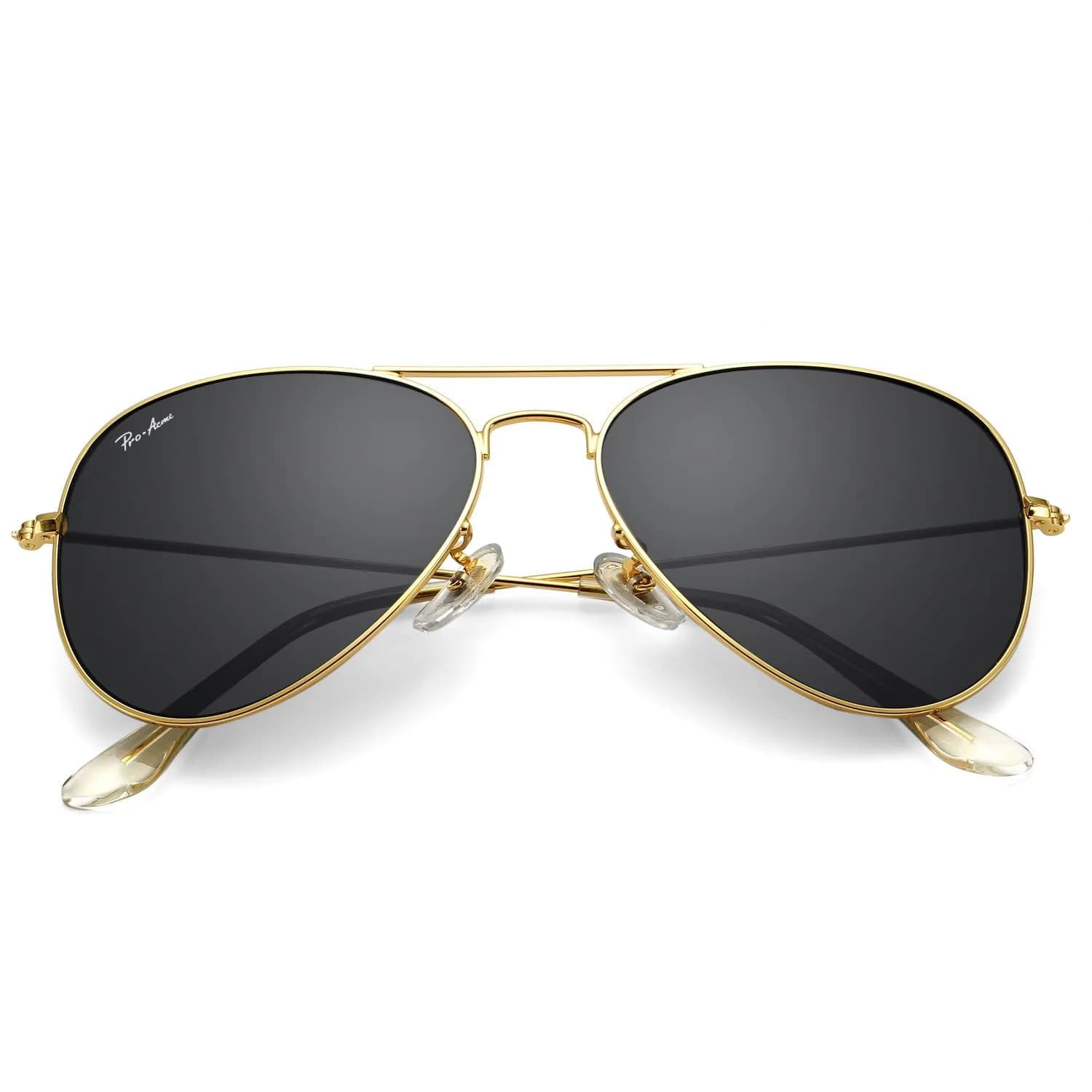 Pro Acme Classic Aviator Sunglasses Glass Lens Metal UV400 Men Women | Timeless Style & Clear Vision - main product image