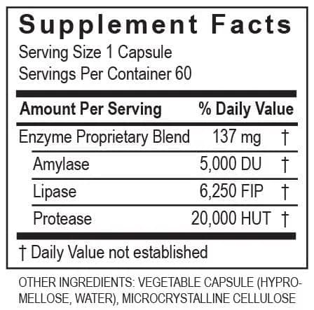 TRANSFORMATION LypoZyme Enzyme Supplement 60 Cap | Supports Digestion & Nutrient Absorption thumbnail 5