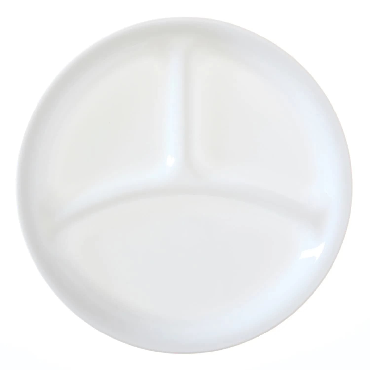 Corelle Livingware 8-1/2-Inch Divided Dish, Winter Frost White | 21.59cm (8.5") Divided Plate - main product image