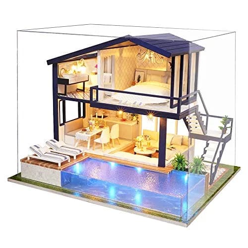 Spilay Miniature Dollhouse Kit 11.41x9.44x8.46inch | Creative DIY Home Decor thumbnail 1