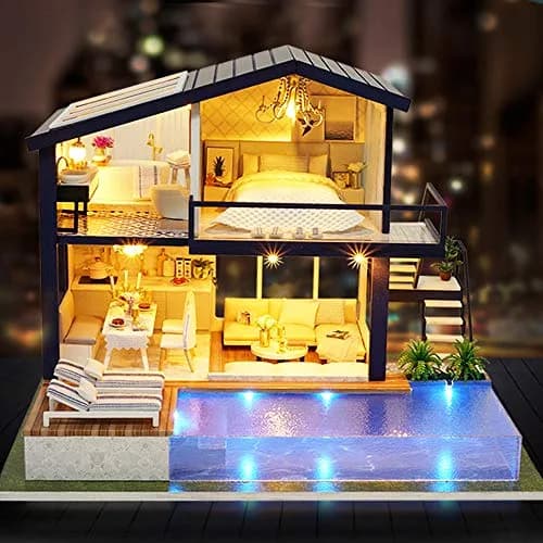Spilay Miniature Dollhouse Kit 11.41x9.44x8.46inch | Creative DIY Home Decor thumbnail 3