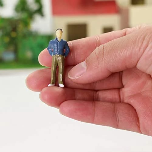 Evemodel P50 Model Trains Architectural Figures 50PCS | 1:50 O Scale Miniature People for Scenes thumbnail 7