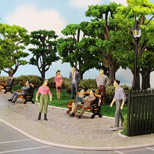 Evemodel P50 Model Trains Architectural Figures 50PCS | 1:50 O Scale Miniature People for Scenes thumbnail 8