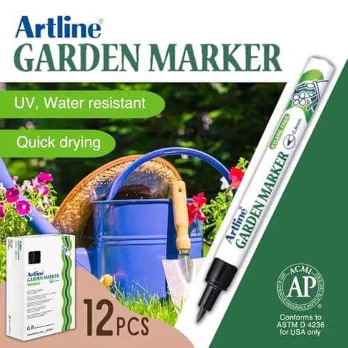 Artline Garden Marker Water Resistant Quick Dry Ink 4 Markers | Perfect for Outdoor Use thumbnail 3