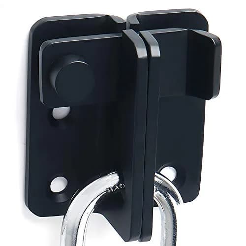 Alise Black Flip Latch Gate Latch, Shed Door Lock, Barn Door Lock, L-Size | Heavy Duty Stainless Steel thumbnail 1