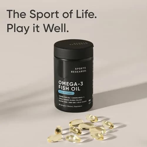 Sports Research Omega-3 Fish Oil 1250mg 90 Count | IFOS 5-Star Certified, Sustainably Sourced, 690mg EPA & 260mg DHA per Softgel thumbnail 7