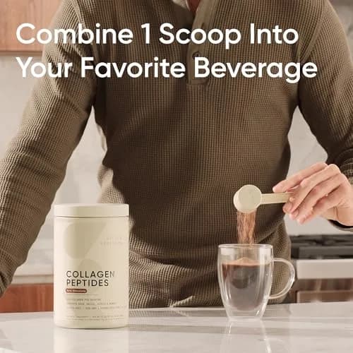 Sports Research Collagen Peptides Protein Powder, Dark Chocolate | 11g Type I & III Collagen, 18 Amino Acids, Hydrolyzed, 1.41lb thumbnail 3