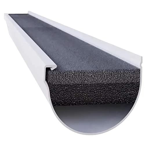 GutterStuff Pro Gutter Guard 4-Inch Half Round Foam Gutter Filter Insert | Made in The USA, Leaf & Water Protection thumbnail 1