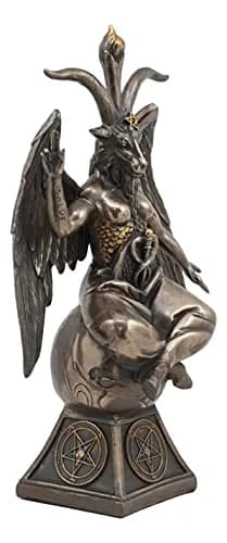 Ebros Gift Sabbatic Goat Baphomet Statue 23.5 cm (9.25" Tall) Bronze Patina | Alchemical Process Idol Figurine thumbnail 6
