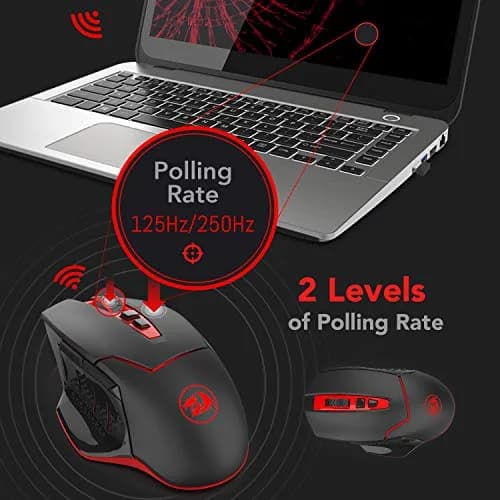 Redragon M690-1 Wireless Optical Gaming Mouse 2400 DPI Remapping Keys | 5 DPI Levels, 8 Buttons, 2.4G Wireless thumbnail 8