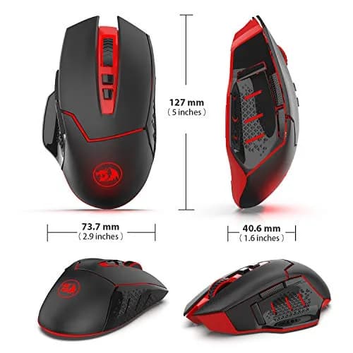 Redragon M690-1 Wireless Optical Gaming Mouse 2400 DPI Remapping Keys | 5 DPI Levels, 8 Buttons, 2.4G Wireless thumbnail 2