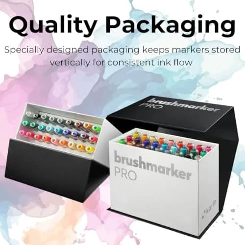 Karin Brushmarker Pro 12pc Sky Colors Brush Tip Markers Set 2.4ml (0.08 Fl Oz) | Blendable Water-Based Markers for Adults and Artists thumbnail 8
