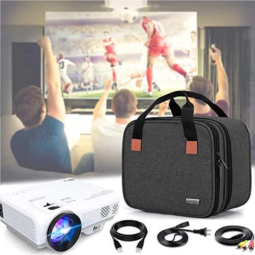 LUXJA Black Carrying Bag for Mini Projector & Accessories | Compact Portable Case with Padding (9.75" x 8.25" x 6.5") thumbnail 7
