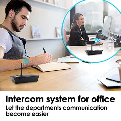 QNIGLO Wireless Intercom System | 5280 Ft Long Range, 10 Channels, VOX Hands-Free thumbnail 4