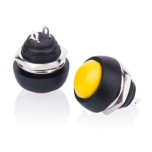 Awpeye 15PCS 12mm Waterproof Momentary Push Button Switch, 5 Colors | 3A 200V AC-OFF-ON thumbnail 4