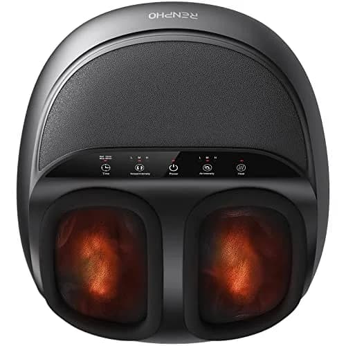 RENPHO Full Foot Massager with Heat | Deep Shiatsu Plantar Fasciitis Relief for Size 13 Feet thumbnail 1