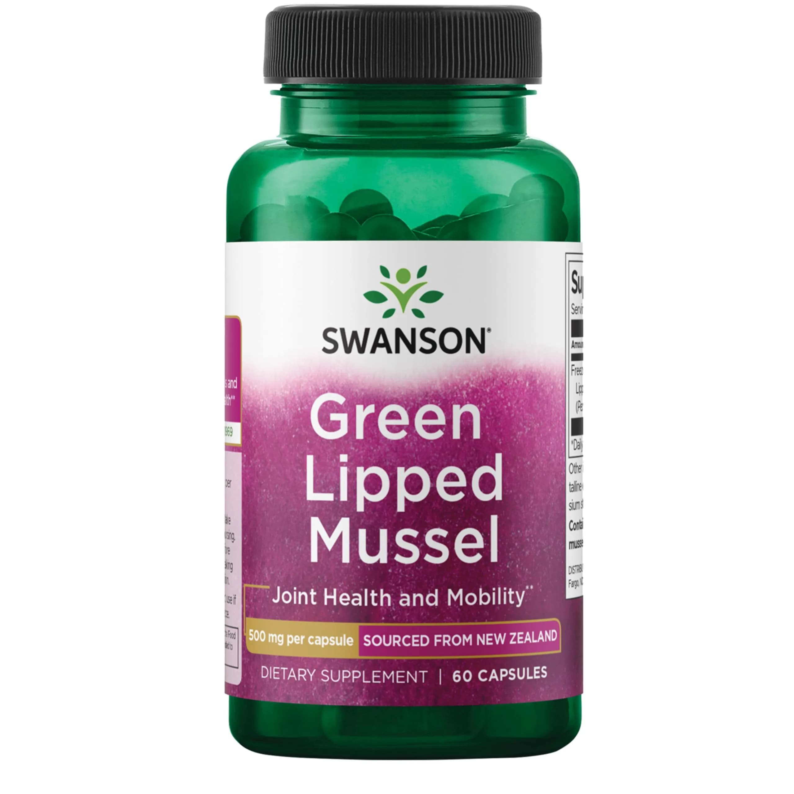Swanson Green Lipped Mussel 120 Count (Pack of 2) | Joint Health & Mobility Supplement with Omega-3s - main product image