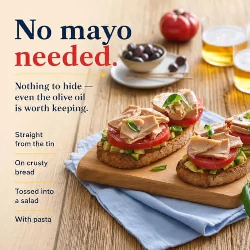 Ortiz White Tuna in Olive Oil, Fresh Tender Slices, Spanish Wild Caught Tuna, High in Protein and Omega 3 Fats, Excellent in Salad, Pasta or Sandwiches - No Need to Add Mayo, 3.95oz Can (Pack of 6) thumbnail 5