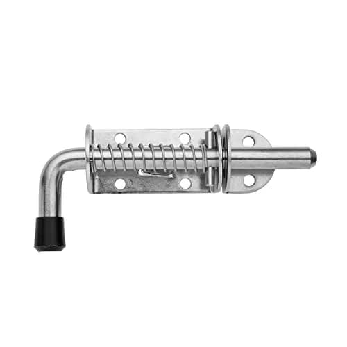 JQK Spring Loaded Latch Pin 5 Inch (128mm) | Heavy Duty 304 Stainless Steel Door Lock with Screws thumbnail 1