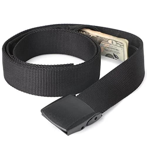 JASGOOD Travel Security Money Belt with Hidden Pocket | Unisex Nickel-Free Nylon Belt for Safe International Travel thumbnail 1
