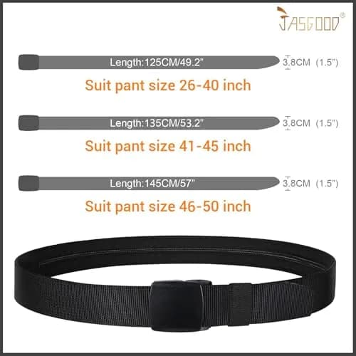 JASGOOD Travel Security Money Belt with Hidden Pocket | Unisex Nickel-Free Nylon Belt for Safe International Travel thumbnail 5