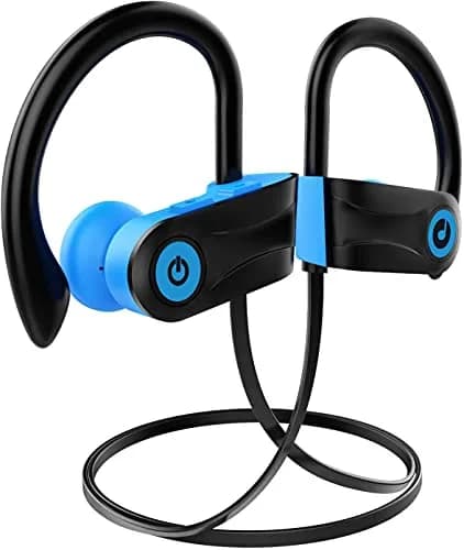 Otium Wireless Sports Earbuds Bluetooth 4.1 IPX7 Waterproof (Blue) | HD Stereo Sound with 9 Hrs Battery thumbnail 1