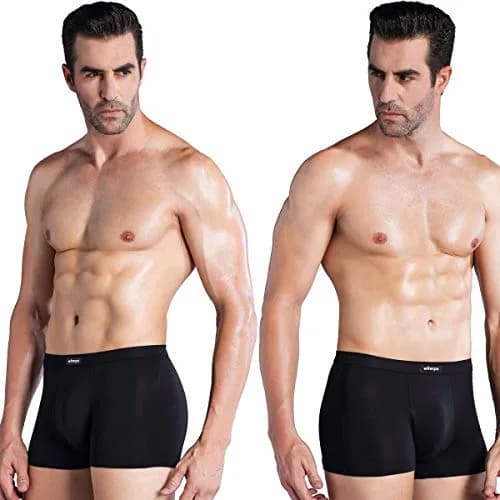 wirarpa Men's Black Micro Modal Trunk 4 Pack | Ultra Soft Breathable Underwear for Men thumbnail 4