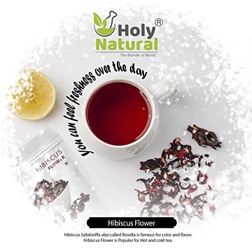 Holy Natural Hibiscus Sabdariffa Flower 200g | Edible Grade, Natural & Organic thumbnail 2