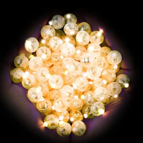 Neo LOONS 100pcs Warm White LED Balloon Lights | Long Standby Time for Party & Wedding Decor thumbnail 1