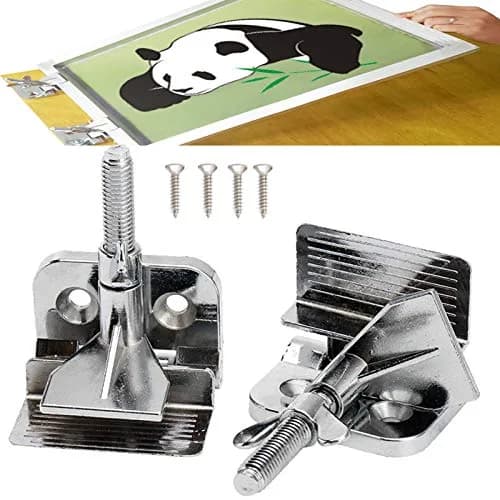 MS WGO Screen Printing Clamps 2PCS | Heavy-Duty Zinc Alloy Fixing Tool for Silk Screen Printing thumbnail 1