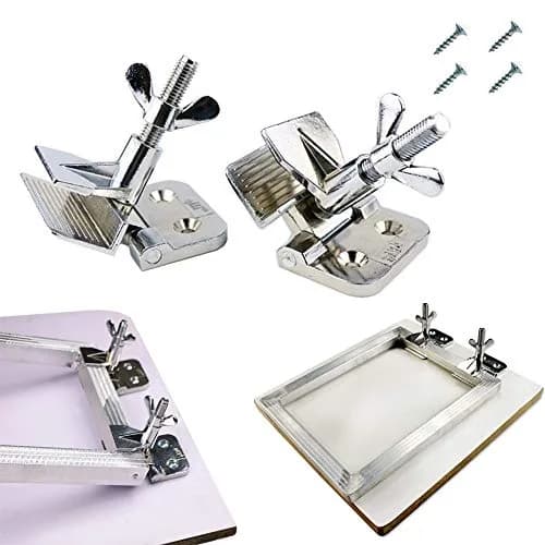 MS WGO Screen Printing Clamps 2PCS | Heavy-Duty Zinc Alloy Fixing Tool for Silk Screen Printing thumbnail 2