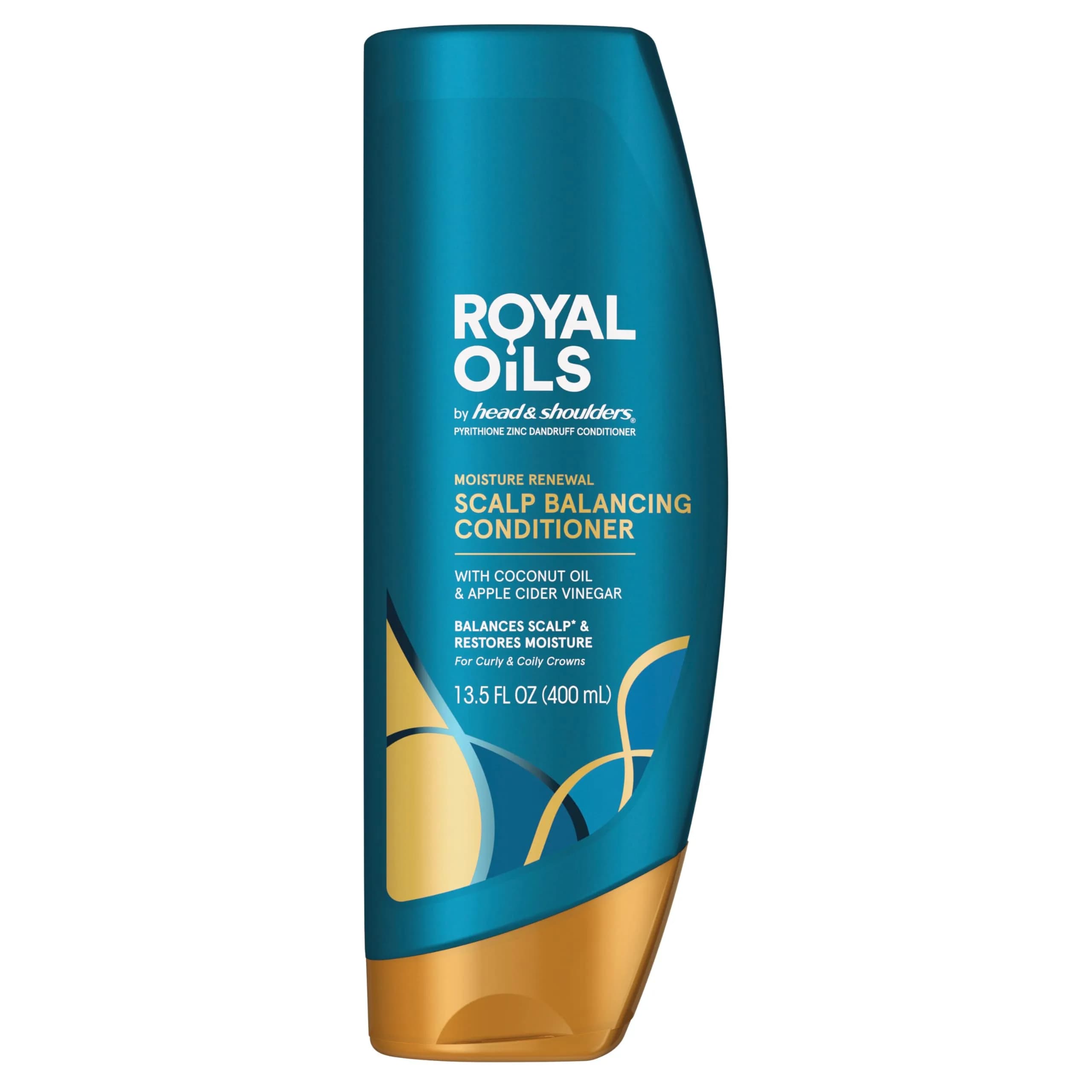 Head & Shoulders Royal Oils Moisture Renewal Conditioner with Coconut Oil 13.5 fl oz (399 ml) | Balances Scalp Moisture - main product image