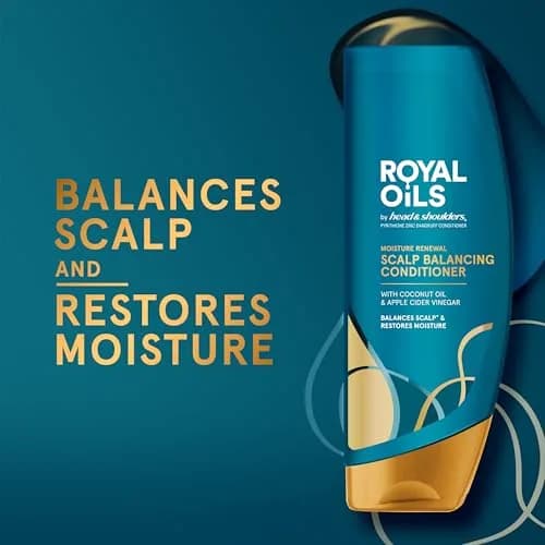 Head & Shoulders Royal Oils Moisture Renewal Conditioner with Coconut Oil 13.5 fl oz (399 ml) | Balances Scalp Moisture thumbnail 5