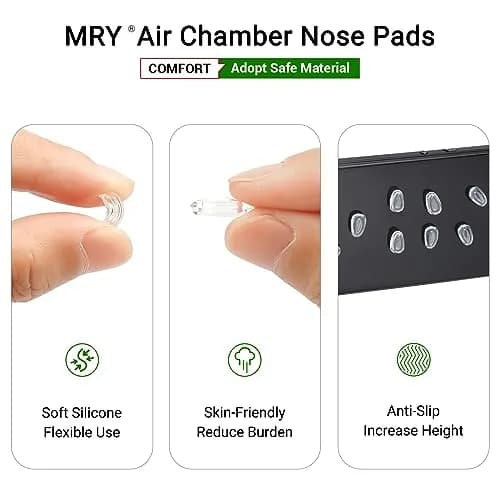 Mryok Replacement Nosepieces Nosepads for Oakley Wingfold EVR EVS Sunglass | Rubber Fit & Impact Standards thumbnail 4