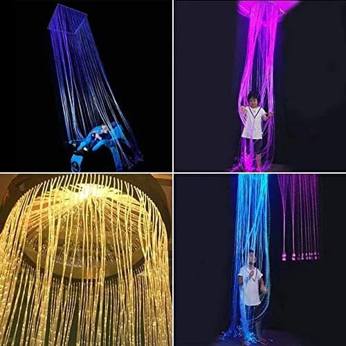 AMKI RGBW Fiber Optic Curtain Light Kit 2m (6.5ft) | Smart App & Bluetooth Control for Windows & Sensory Rooms thumbnail 7