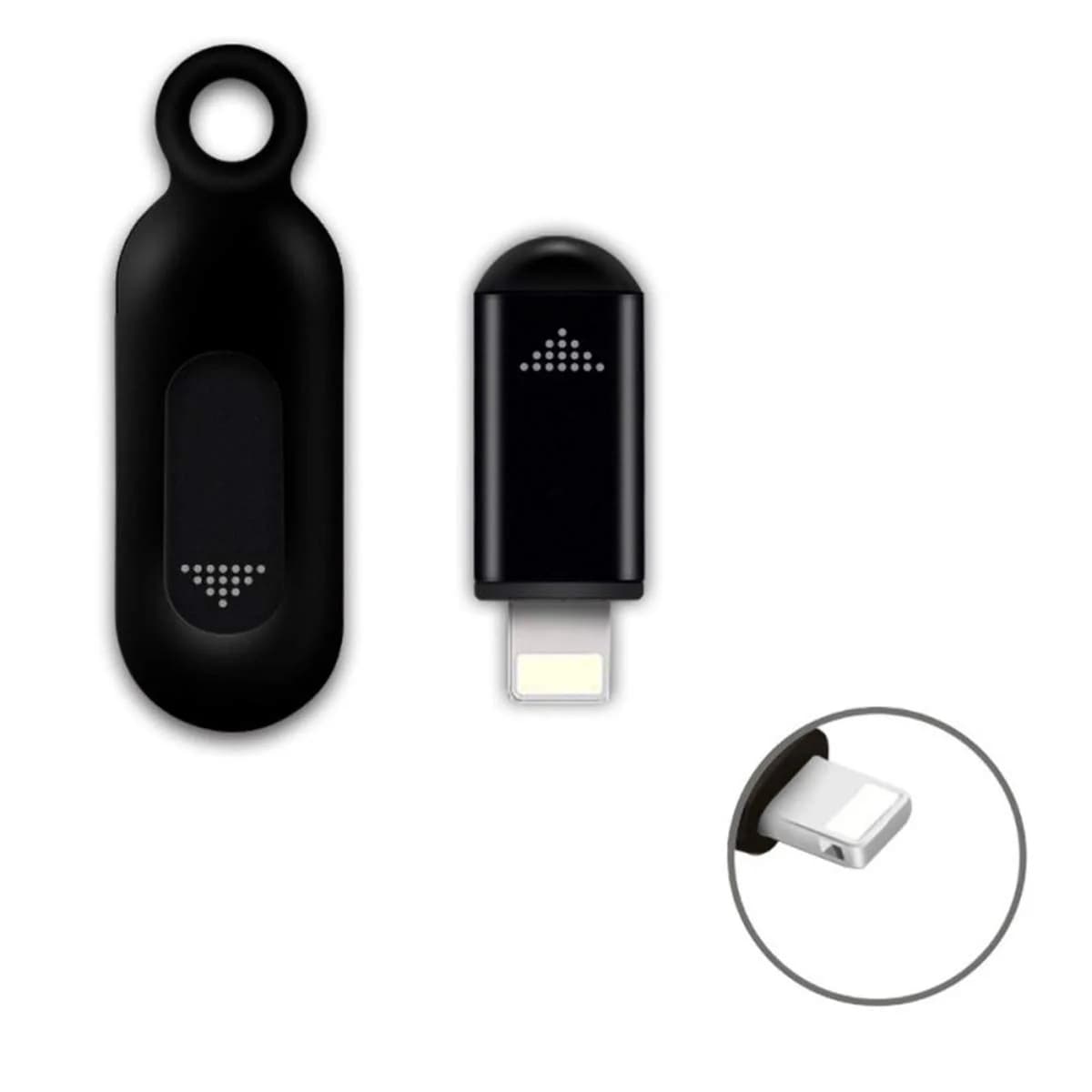 Tuanzi R09 Mini Smartphone IR Remote Controller Adapter Type-C Black | Universal Infrared Control — Black-for Lightning