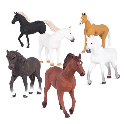 Terra by Battat Horse Toys, 6 Realistic Plastic Animal Figures, 6-Piece Set | ASTM-Tested Educational Toy thumbnail 1