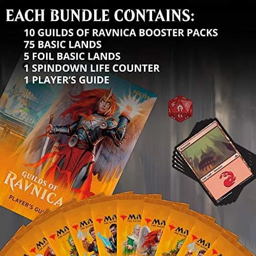 Magic: The Gathering Guilds of Ravnica Bundle | 10 Booster Packs + Land Cards (230 Cards) | Accessories thumbnail 2