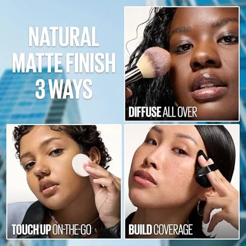 Maybelline Fit Me Matte + Poreless Pressed Face Powder Natural Ivory 8.2g (0.29 Oz) | Shine Control Setting Powder thumbnail 8